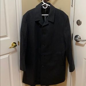 Michael Kors Gray Wool Dress Coat